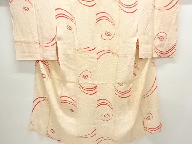 JAPANESE KIMONO / ANTIQUE HITOE JUBAN / SILK / SPIRAL